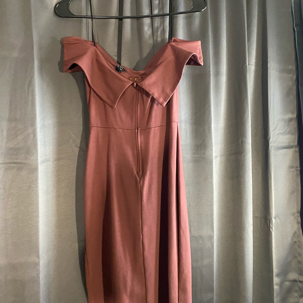 brown dress
